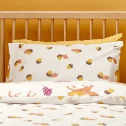 Dunelm Fox Natural 100% Brushed Cotton Duvet Cover And Pillowcase Set -kids bedding Shop 30770238 alt05