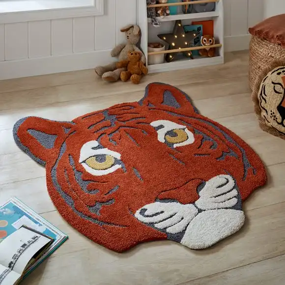 Dunelm Terry Tiger Face Rug 3 Dunelm Terry Tiger Face Rug