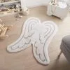 Dunelm Angel Wings Faux Fur Rug