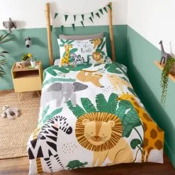 Dunelm Animal Safari Duvet Cover And Pillowcase Set