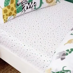 Dunelm Animal Safari Pack Of 2 Fitted Sheets -kids bedding Shop 30792047 alt02