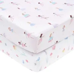 Dunelm Meadow Fairies Pack Of 2 Fitted Sheets