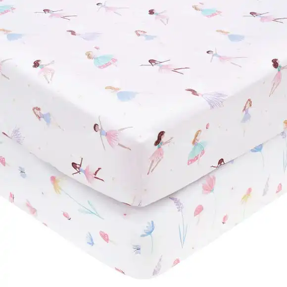 Dunelm Meadow Fairies Pack Of 2 Fitted Sheets 3 Dunelm Meadow Fairies Pack Of 2 Fitted Sheets