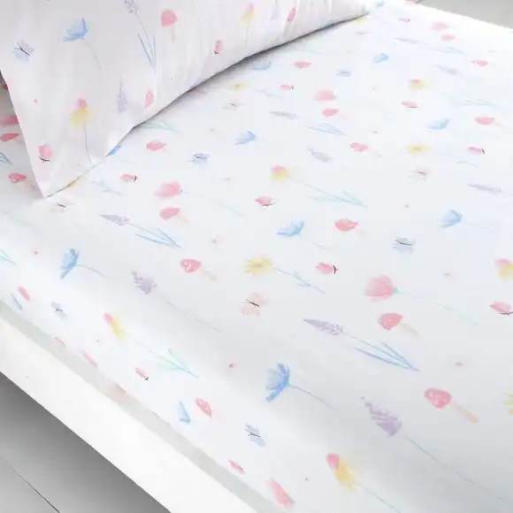 Dunelm Meadow Fairies Pack Of 2 Fitted Sheets 5 Dunelm Meadow Fairies Pack Of 2 Fitted Sheets - Image 3