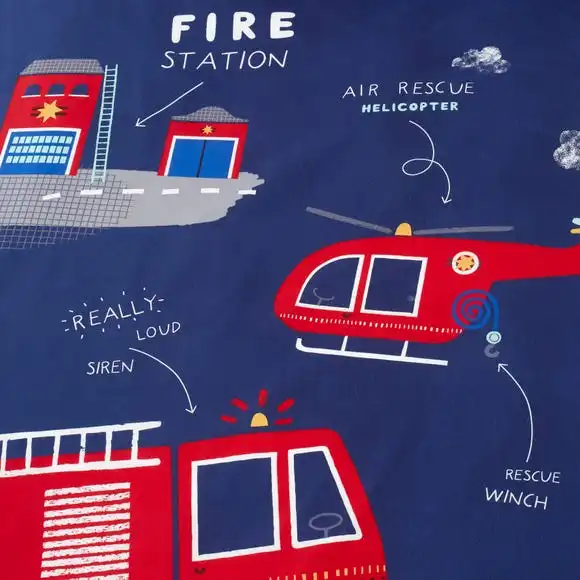 Dunelm Fire Engine Duvet Cover And Pillowcase Set 7 Dunelm Fire Engine Duvet Cover And Pillowcase Set - Image 5