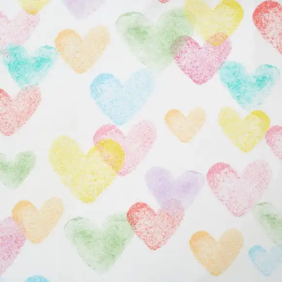 Dunelm Rainbow Hearts Duvet Cover And Pillowcase Set 7 Dunelm Rainbow Hearts Duvet Cover And Pillowcase Set - Image 5