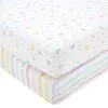 Dunelm Pack Of 2 Rainbow Hearts Fitted Sheets -kids bedding Shop 30792073