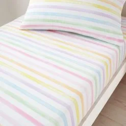 Dunelm Pack Of 2 Rainbow Hearts Fitted Sheets -kids bedding Shop 30792073 alt02