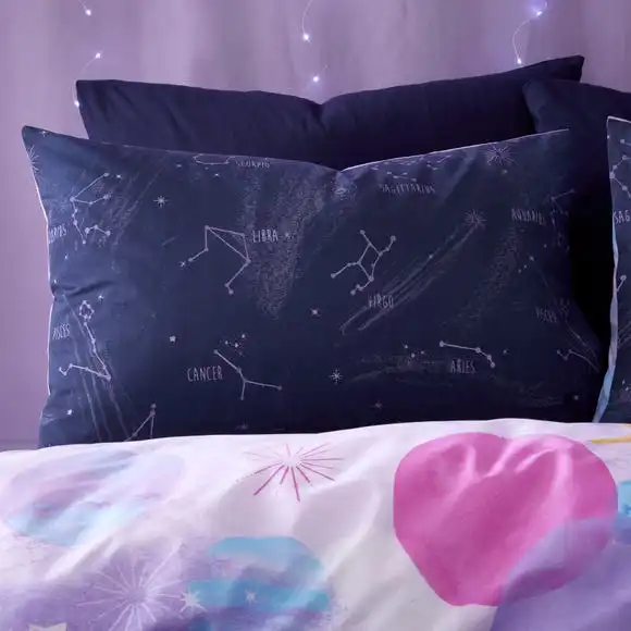 Dunelm Lilac Space Duvet Cover And Pillowcase Set 6 Dunelm Lilac Space Duvet Cover And Pillowcase Set - Image 4