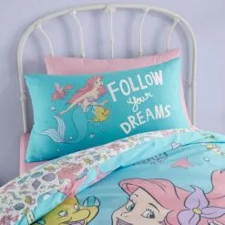 Disney The Little Mermaid Duvet Cover And Pillowcase Set 10 Disney The Little Mermaid Duvet Cover And Pillowcase Set -kids bedding Shop 30792090 alt02