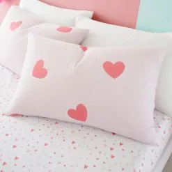 Dunelm Love Hearts Duvet Cover And Pillowcase Set -kids bedding Shop 30792109 alt02