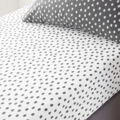 Dunelm Pack Of 2 Mono Panda Fitted Sheets -kids bedding Shop 30792502 alt02